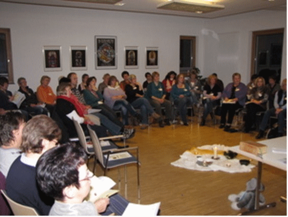 Liebevoll gestaltete Mitte